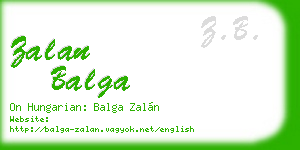 zalan balga business card