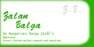 zalan balga business card